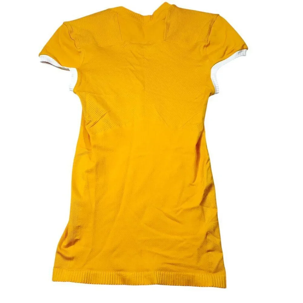Adidas Men's Primeknit A1 Gold Yellow Football Jersey DQ3452 Size XL Techfit